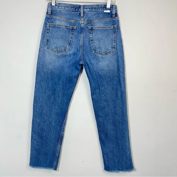 Boyish Tommy Jeans High Rise Straight Greed Wash Cotton Button Fly 26 Raw Hem - Picture 7 of 16